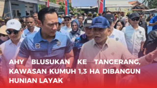AHY Blusukan ke Tangerang, Kawasan Kumuh 1,3 Ha Dibangun Hunian Layak