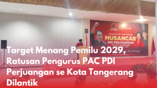Target Menang Pemilu 2029, Ratusan Pengurus PAC PDI Perjuangan se Kota Tangerang Dilantik